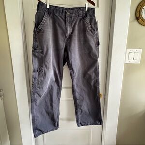 Carhartt Men's 36x30 B151 Canvas Work Loose Fit Pants Navy